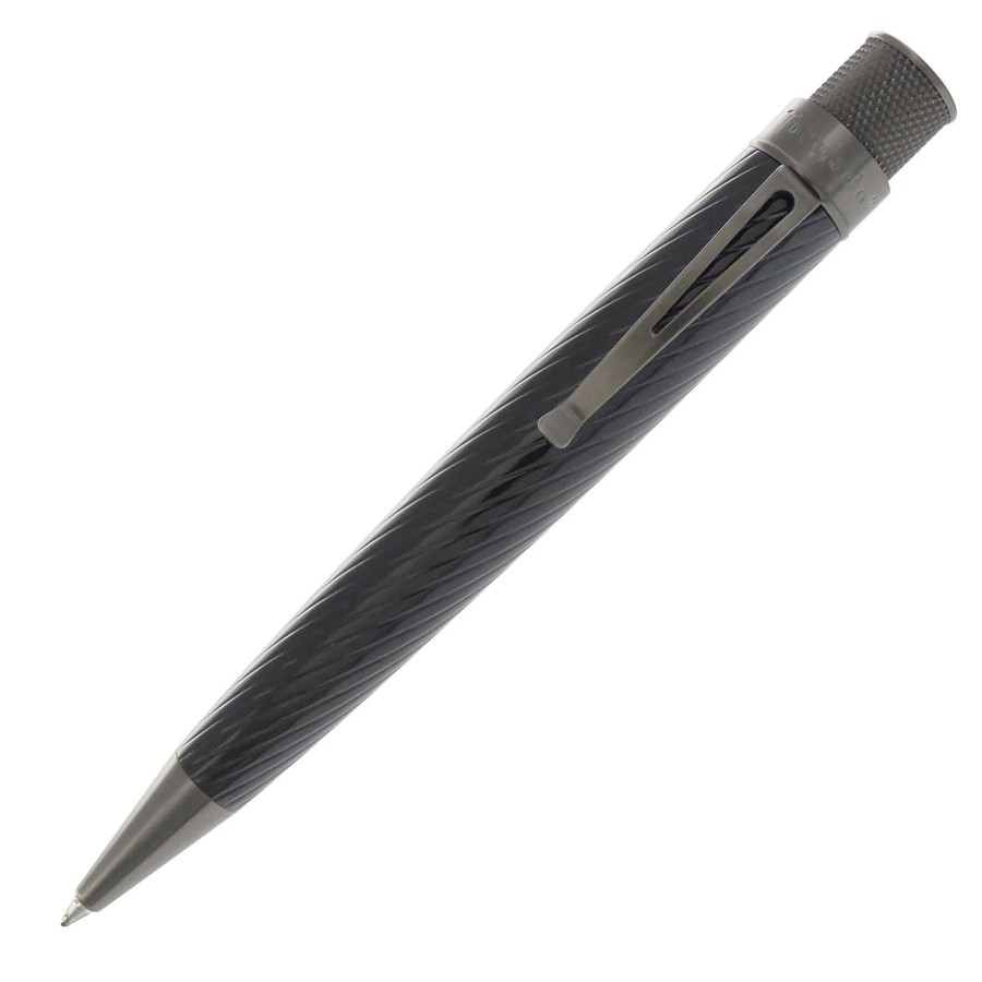 Rollerball Pens * | Cheap Retro 51 Tornado Big Shot Rollerball Pen, Brixton Black