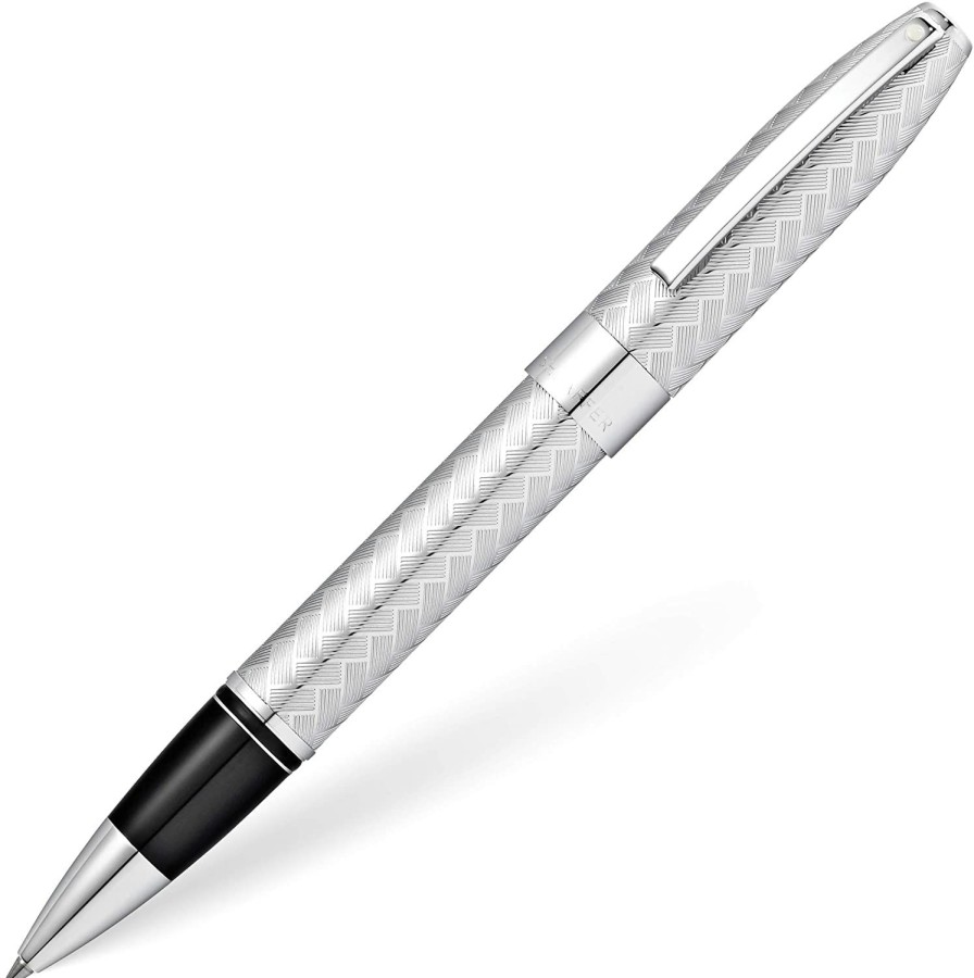 Rollerball Pens * | Budget Sheaffer Legacy Herringbone Rollerball Pen, Chrome