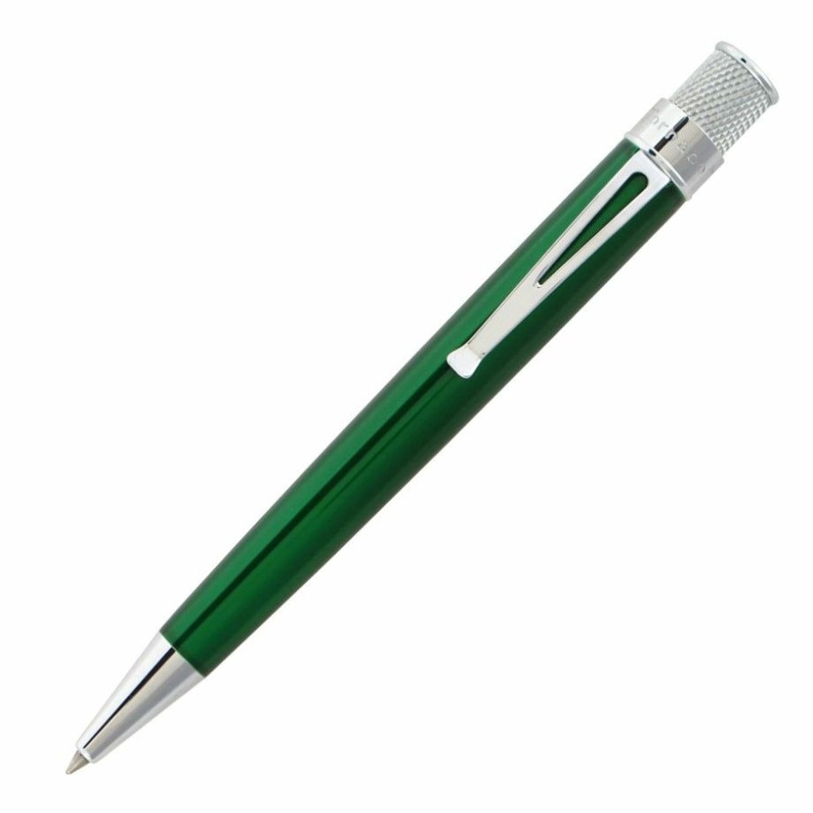 Rollerball Pens * | Promo Retro 51 Tornado Classic Rollerball Pen, Green Lacquer