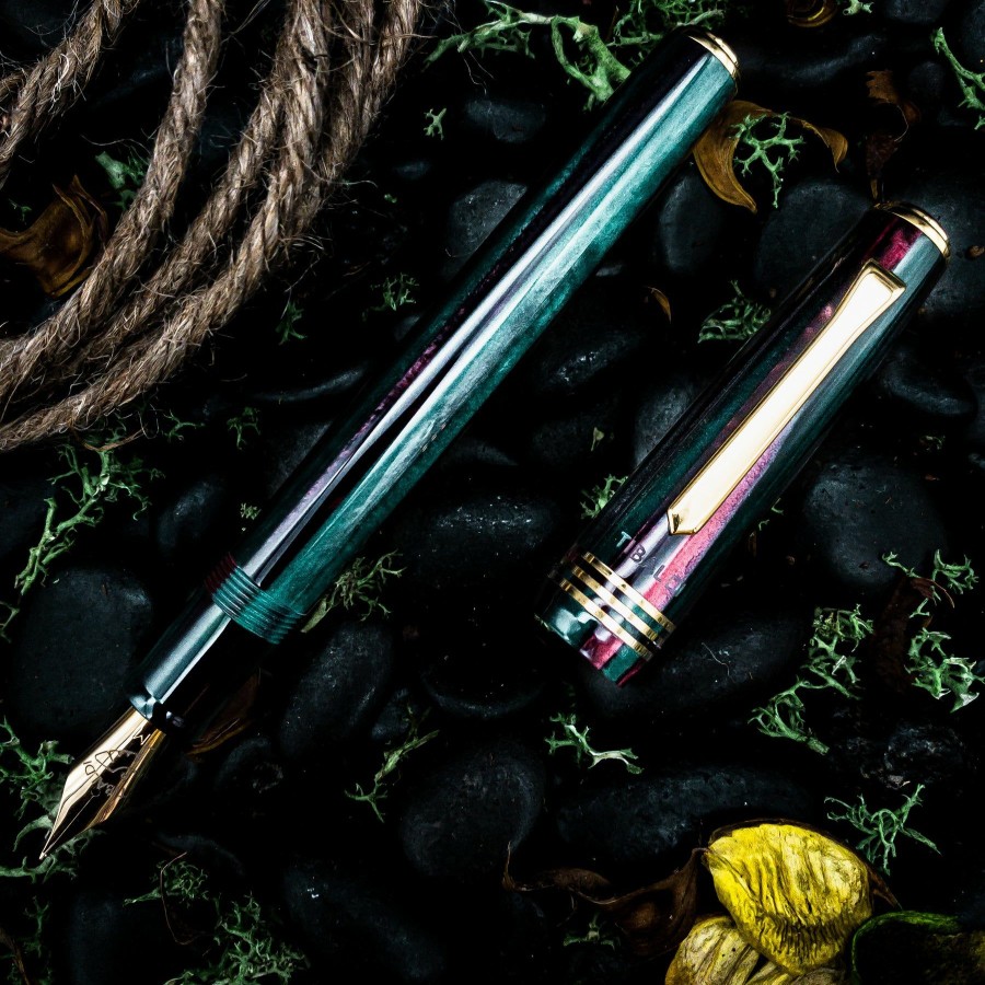 Fountain Pens * | Promo Tibaldi N60 Zazou Green Fountain Pen