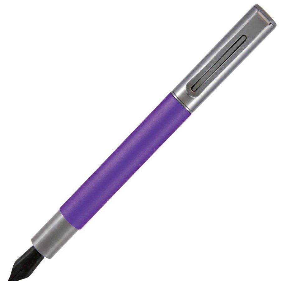 Fountain Pens * | Promo Monteverde Ritma Fountain Pen, Purple, Extra Fine Nib