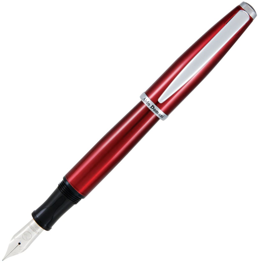 Fountain Pens * | Best Reviews Of Monteverde Aldo Domani Red Lacquer Fountain Pen