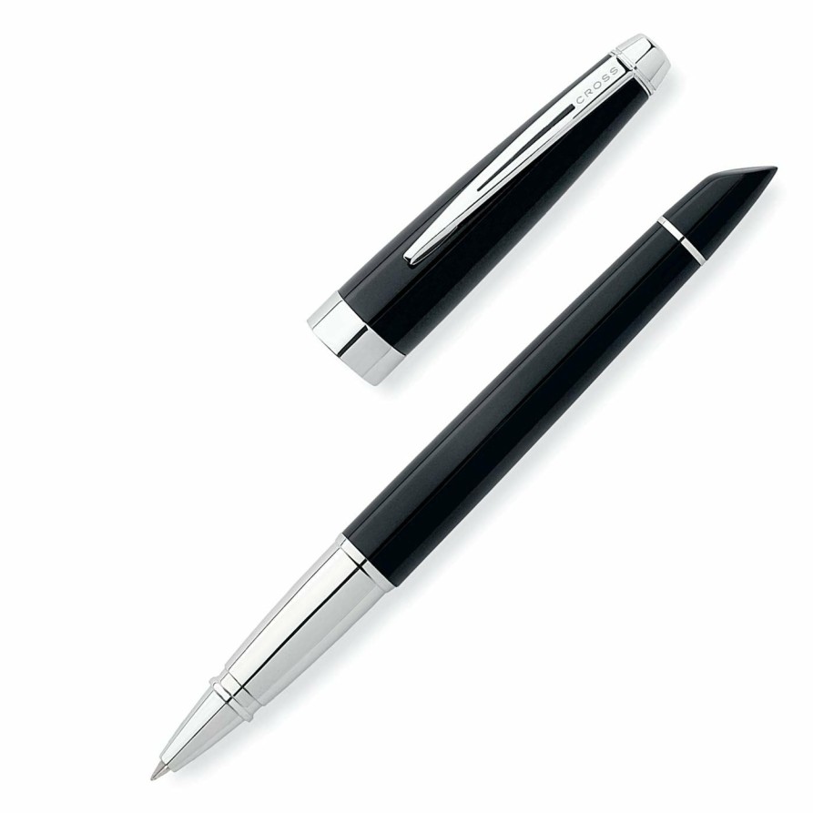 Rollerball Pens * | Buy Cross Aventura Rollerball Pen, Onyx Black & Chrome