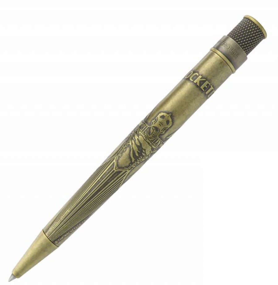 Rollerball Pens * | Best Pirce Retro 51 Okkto Rocketeer Tornado Rollerball Pen, Rocketeer Brass