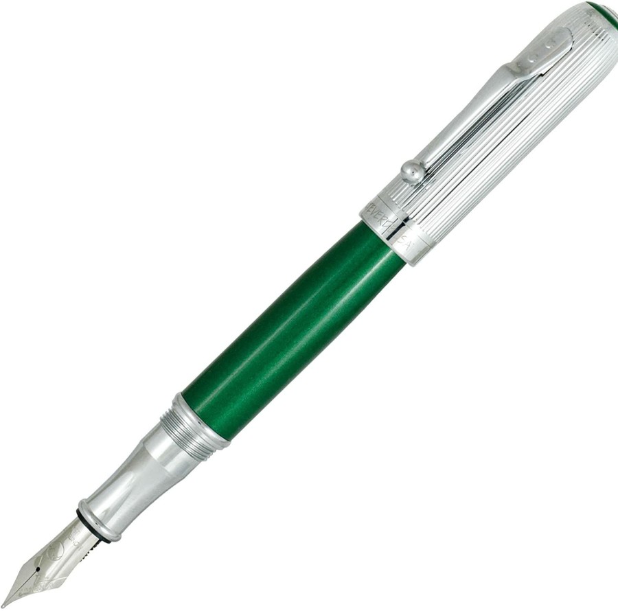 Fountain Pens * | Flash Sale Monteverde Rodeo Drive Fountain Pen, Green Stardust, Fine Nib