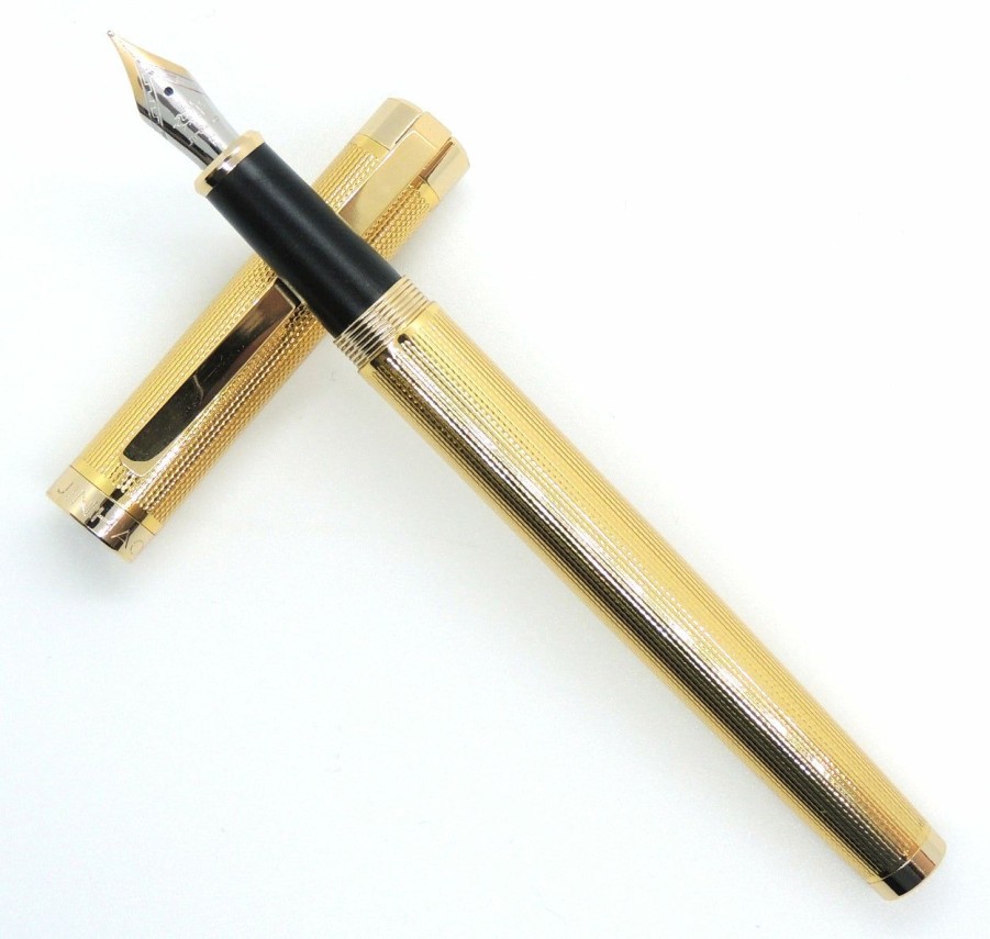 Fountain Pens * | Brand New Cross Bailey Light Fountain Pen, Polished Dark Green & Gold