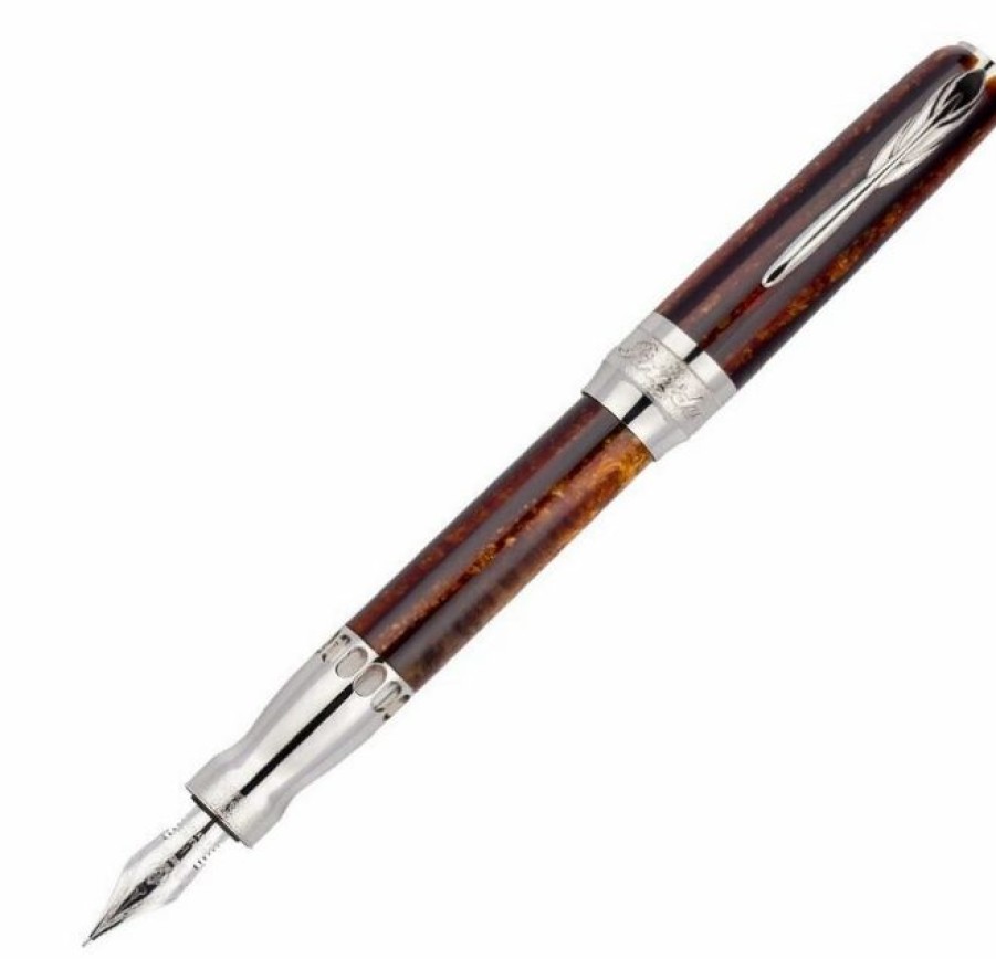 Fountain Pens * | Discount Pineider Arco Oak Limited Edition Fountain Pen, Extra Fine