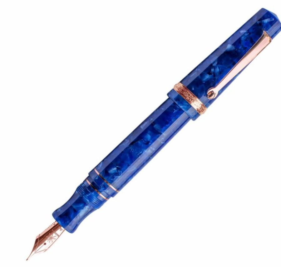 Fountain Pens * | Budget Maiora Aventus Sinis Fountain Pen, Blue & Rosegold