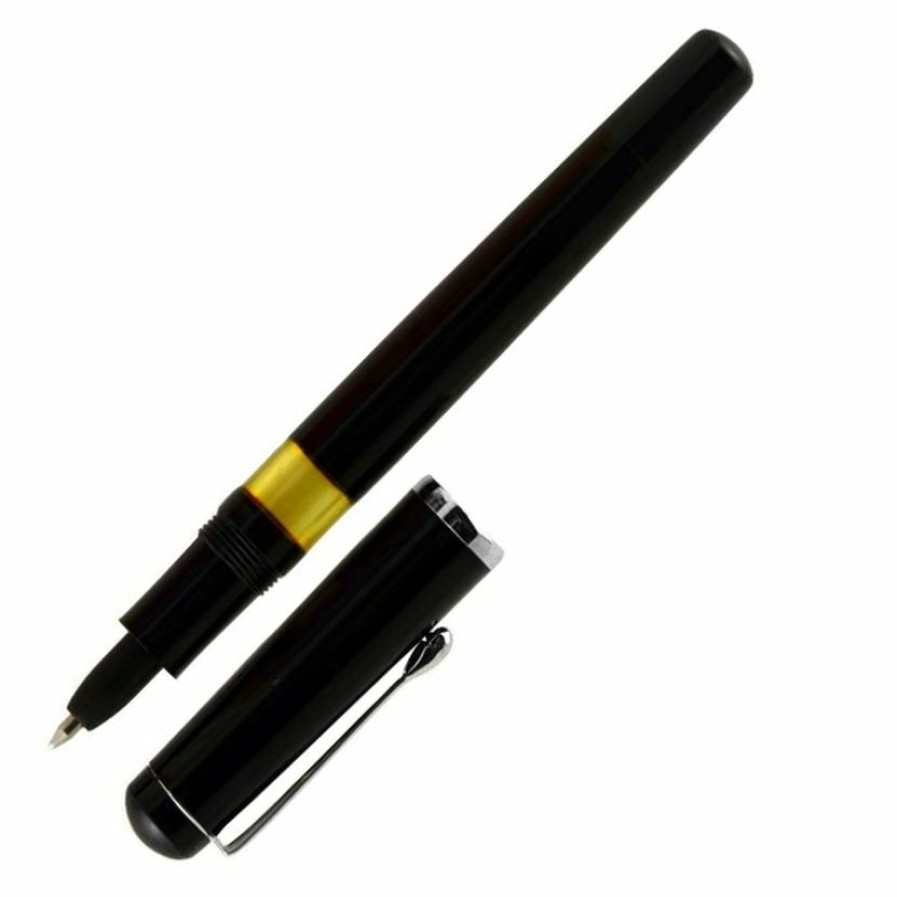 Rollerball Pens * | Flash Sale Noodlers Konrad Rollerball Pen Black #18065