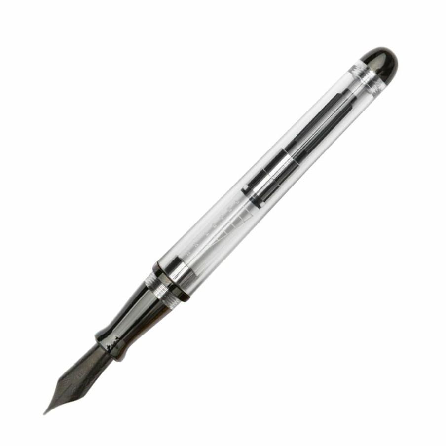 Fountain Pens * | Top 10 Pineider Avatar Ur Demo Black Trim Clear Fountain Pen, Extra Fine