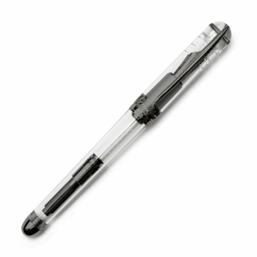 Fountain Pens * | Top 10 Pineider Avatar Ur Demo Black Trim Clear Fountain Pen, Extra Fine