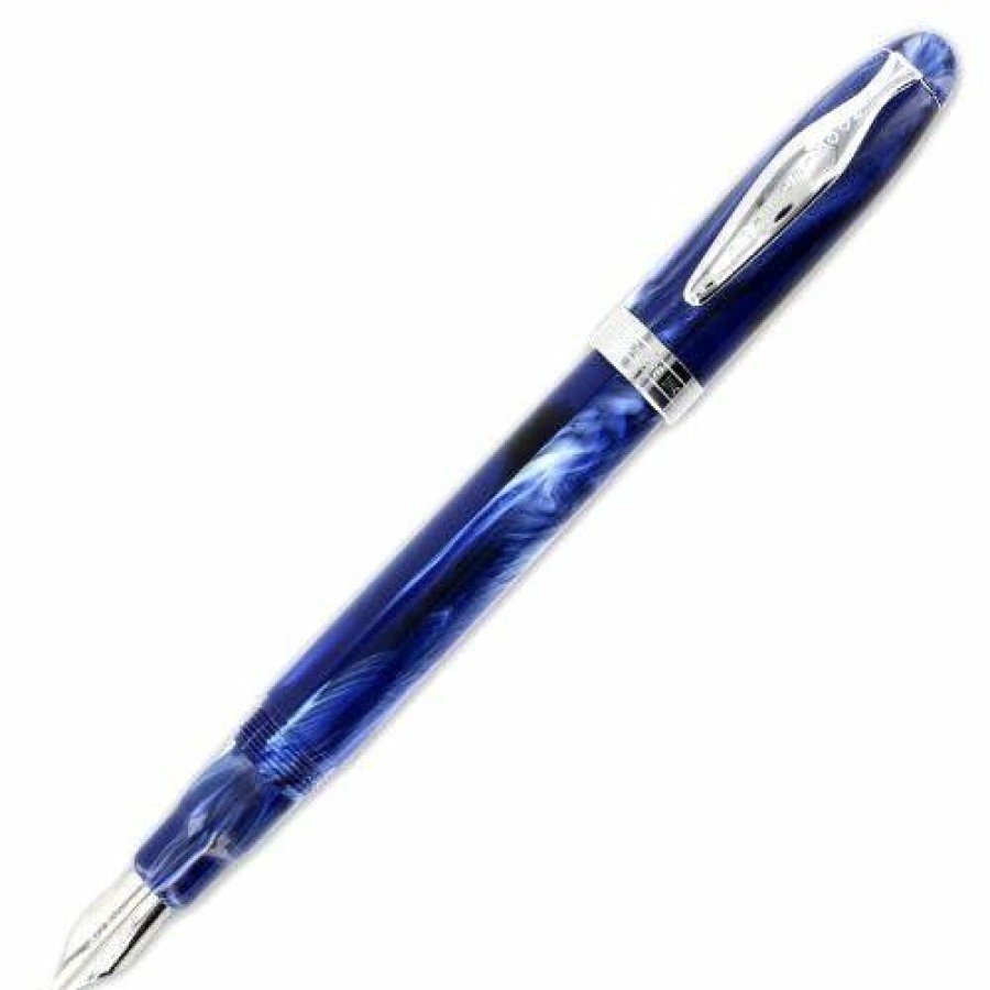 Fountain Pens * | Buy Noodlers Ahab Flex Fountain Pen Lapis Inferno #15020