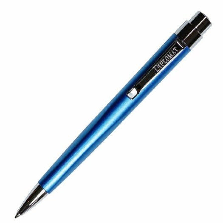 Ballpoint Pens * | Best Pirce Diplomat Magnum Soft Touch Ballpoint Pen, Aegean Blue