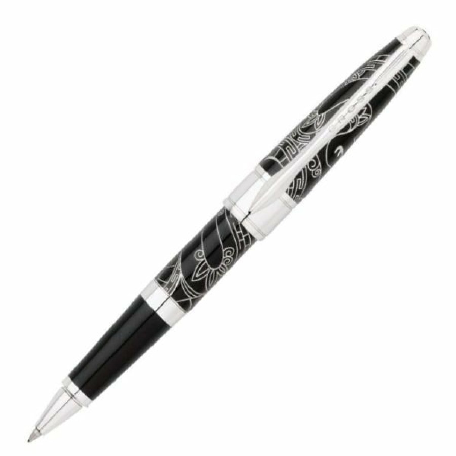 Rollerball Pens * | New Cross 2013 Year Of The Snake Rollerball Pen, China Black & Chrome