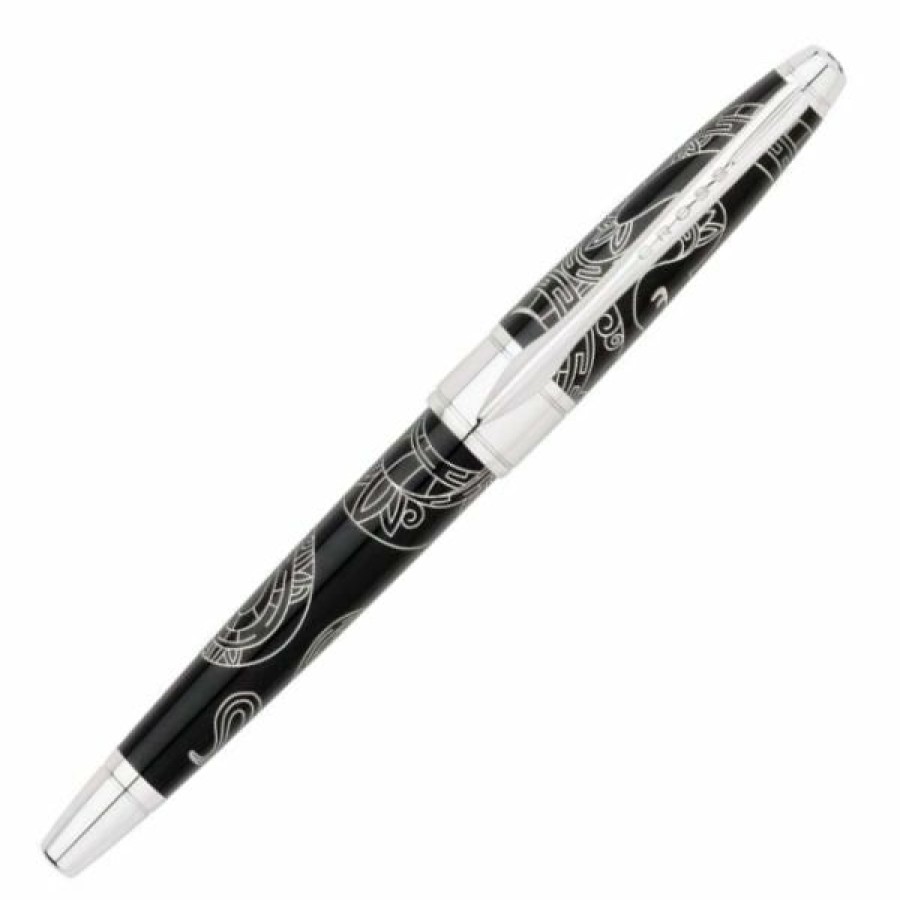 Rollerball Pens * | New Cross 2013 Year Of The Snake Rollerball Pen, China Black & Chrome