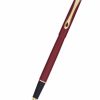 Rollerball Pens * | Cheapest Diplomat Traveller Rollerball Pen, Dark Red & Gold