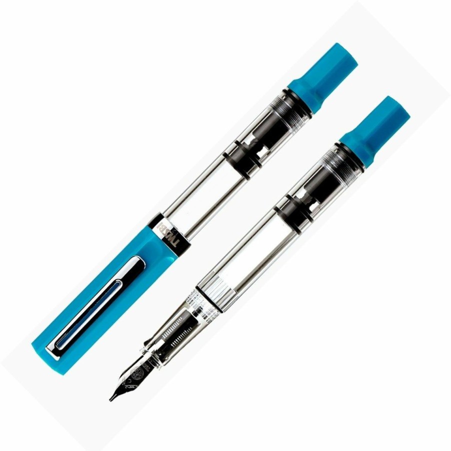 Fountain Pens * | Best Deal Twsbi Eco Cerulean Blue Fountain Pen