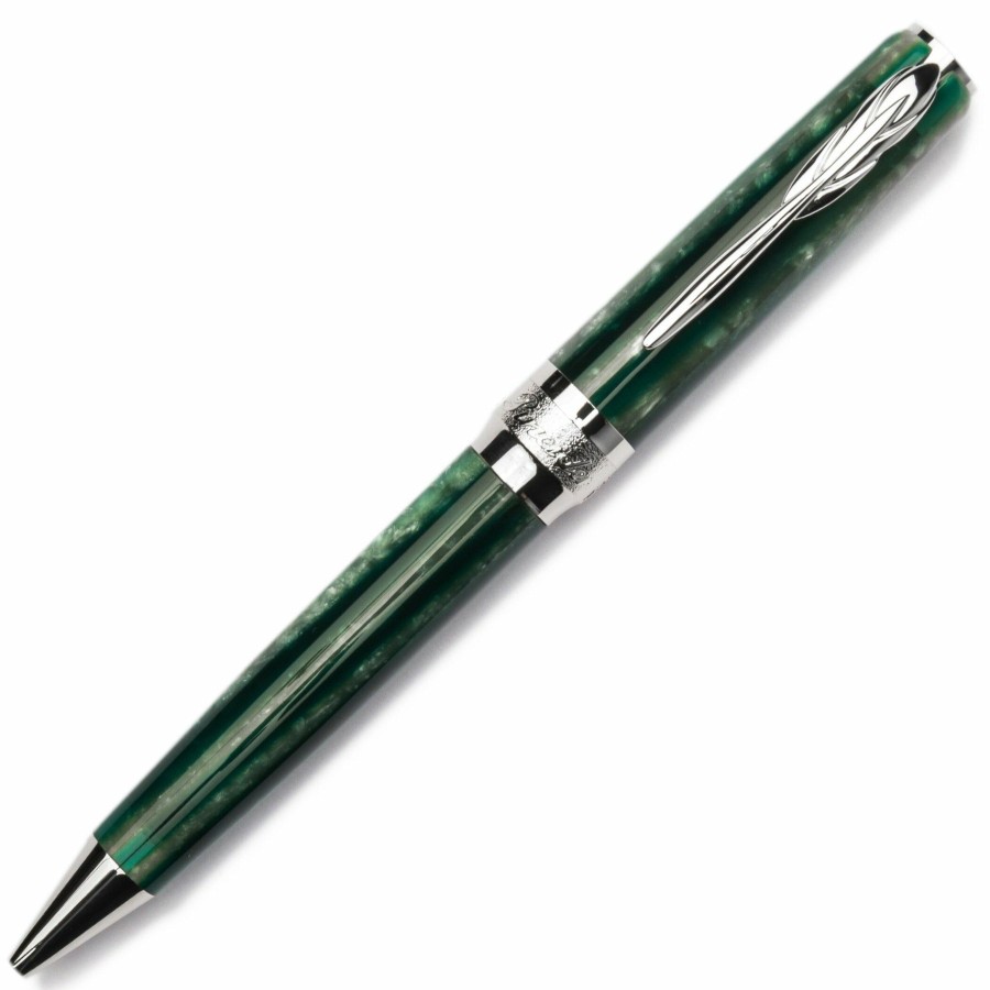 Ballpoint Pens * | Deals Pineider Arco Desert Beetle Ballpoint Pen, Green & Black