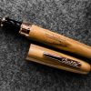 Fountain Pens * | Coupon Conklin All American Limited Edition Olive Wood Fountain Pen, Rose Gold Trim