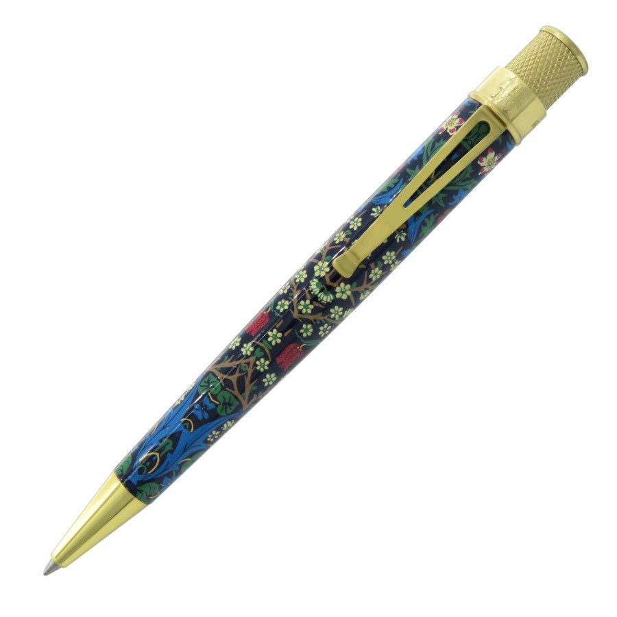 Rollerball Pens * | Best Sale Retro 51 Metropolitan Museum Of Art Rollerball Pen, William Morris'S Blackthorn