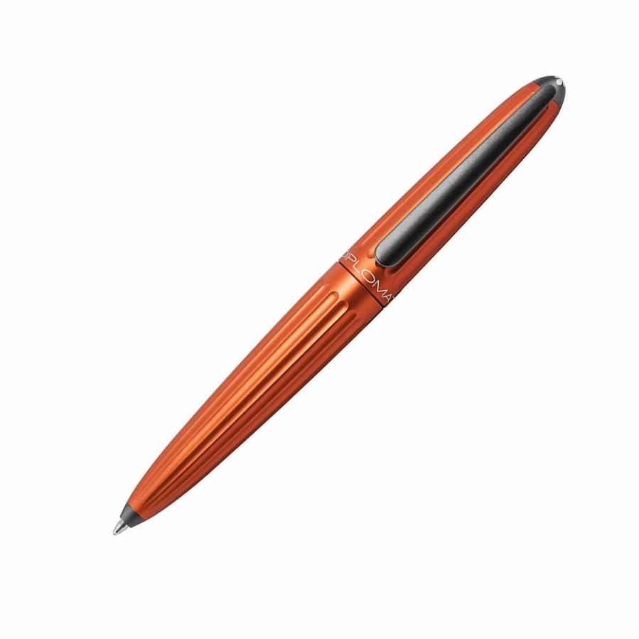 Ballpoint Pens * | Brand New Diplomat Aero Orange Ballpoint Pen, Schmidt Easy Flow 9000 Ink