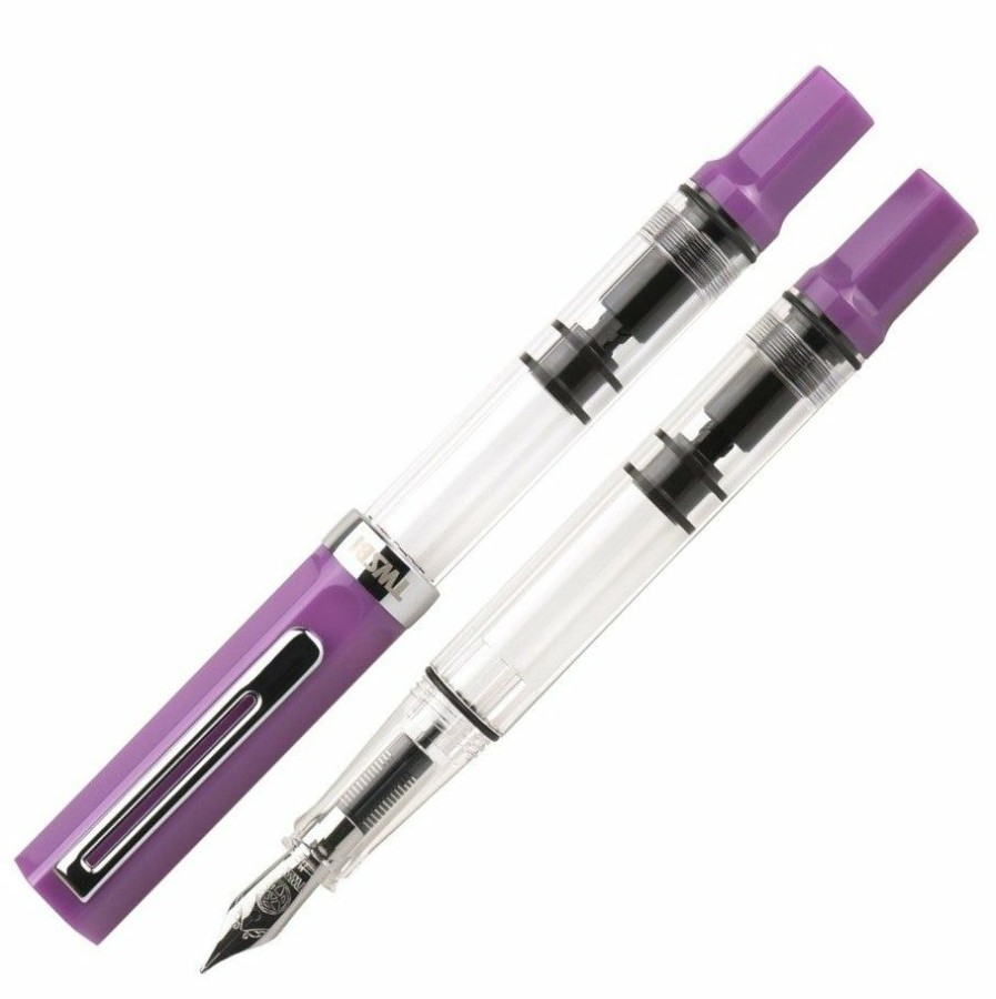 Fountain Pens * | New Twsbi Eco Lilac Fountain Pen