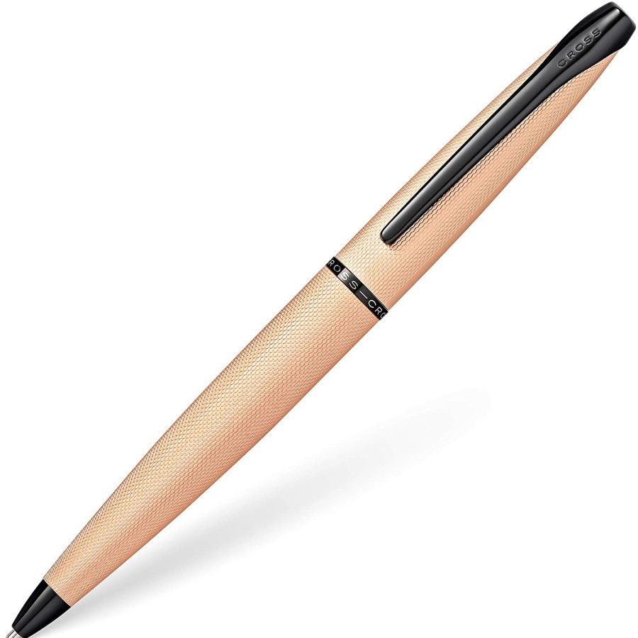 Ballpoint Pens * | Hot Sale Cross Atx Ballpoint Pen, Brushed Rose Gold Pvd