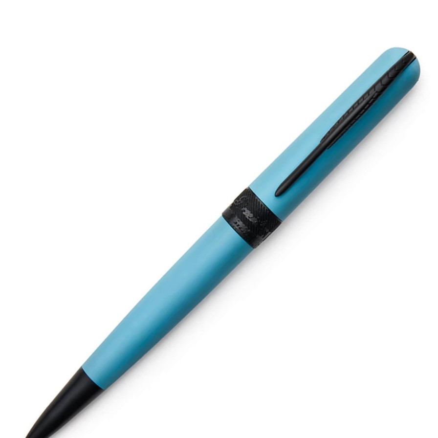 Ballpoint Pens * | Budget Pineider Avatar Ballpoint Pen, Matte Ice Blue W/ Black Trim