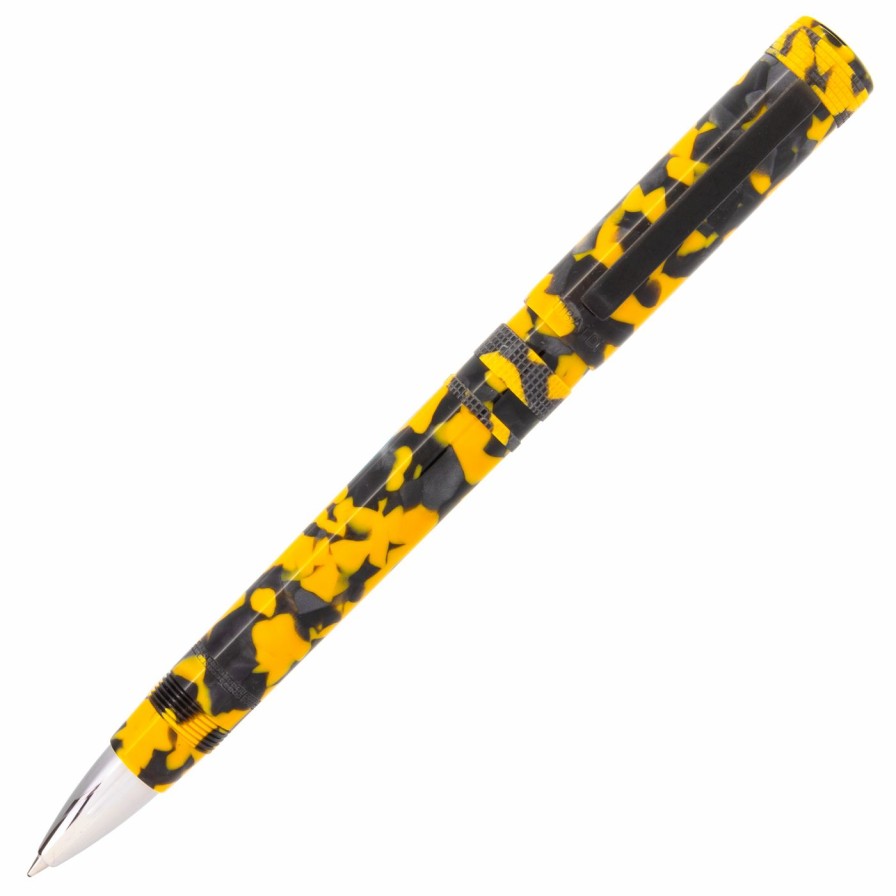 Rollerball Pens * | Promo Tibaldi Perfecta Lp Vinyl Yellow Rollerball Pen