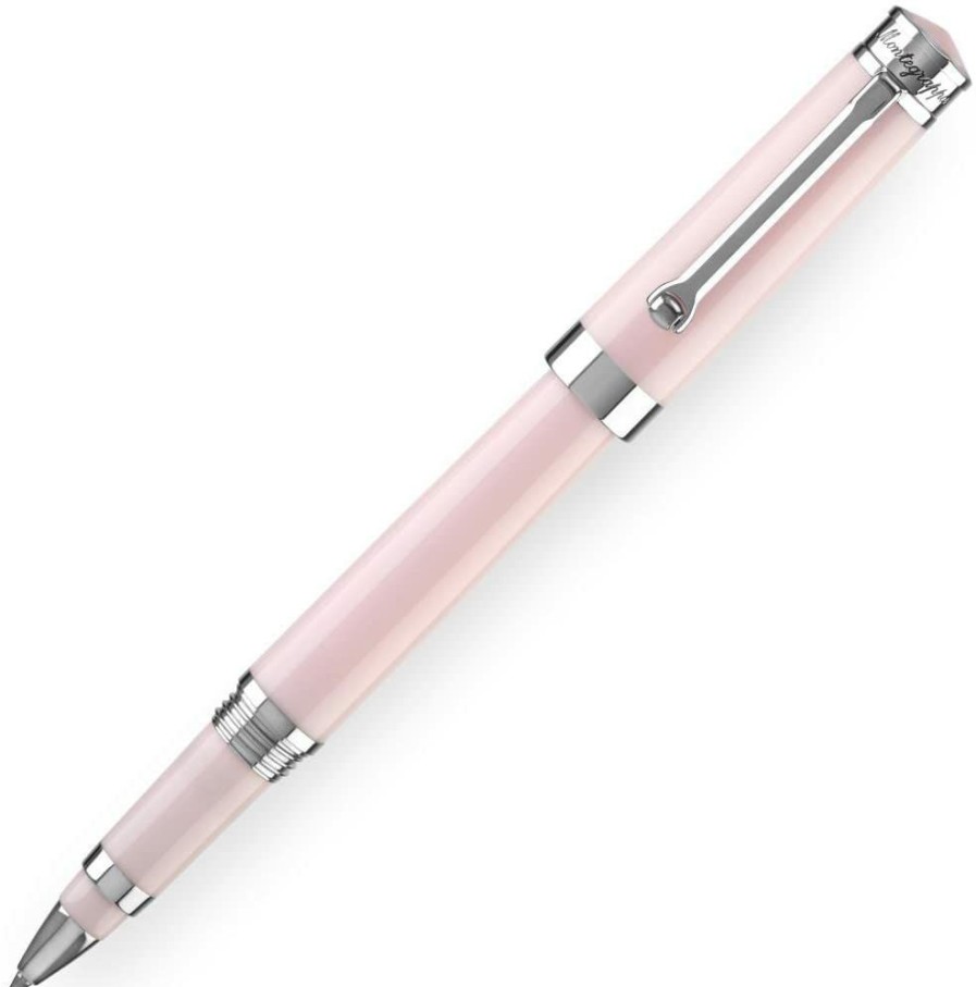 Rollerball Pens * | New Montegrappa Parola Rollerball Pen, Crayon Pink