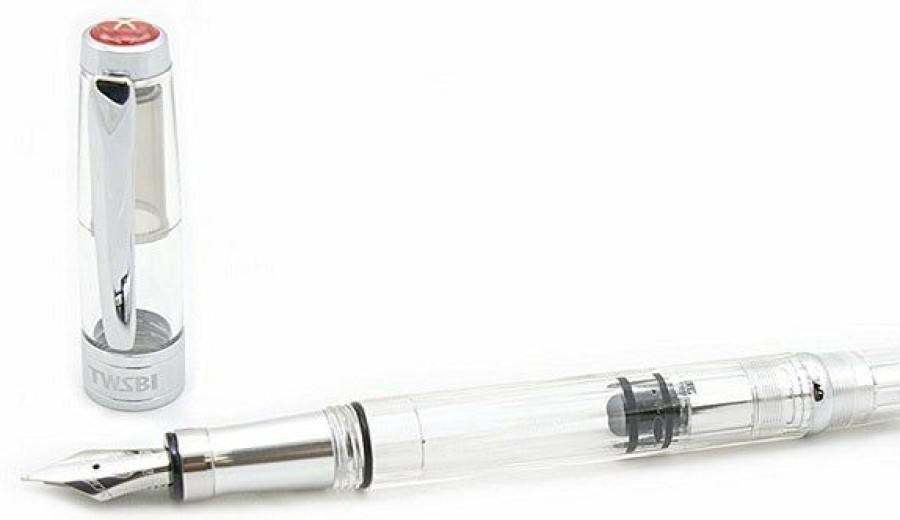 Fountain Pens * | Best Reviews Of Twsbi Diamond 580 Al Silver Fountain Pen