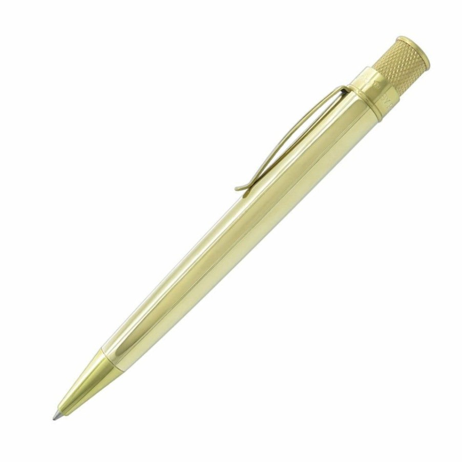 Rollerball Pens * | Best Sale Retro 51 Tornado Vintage Metalsmith Rollerball Pen, Raw Brass