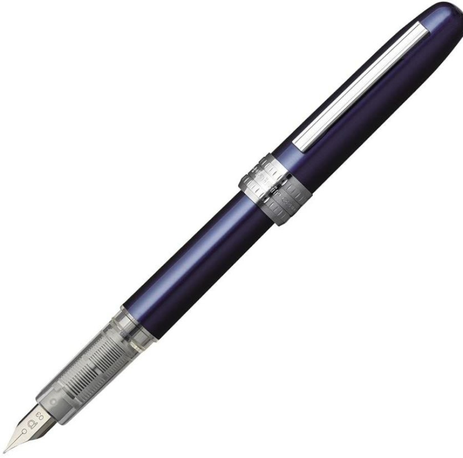 Fountain Pens * | Top 10 Platinum Plaisir Fountain Pen, Blue