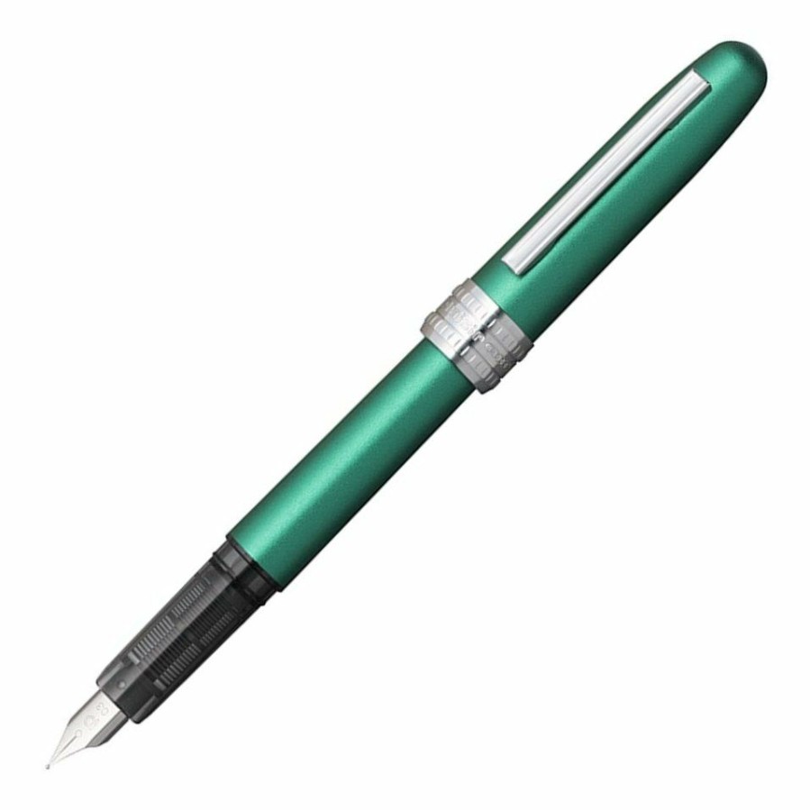 Fountain Pens * | Brand New Platinum Plaisir Fountain Pen, Teal Green