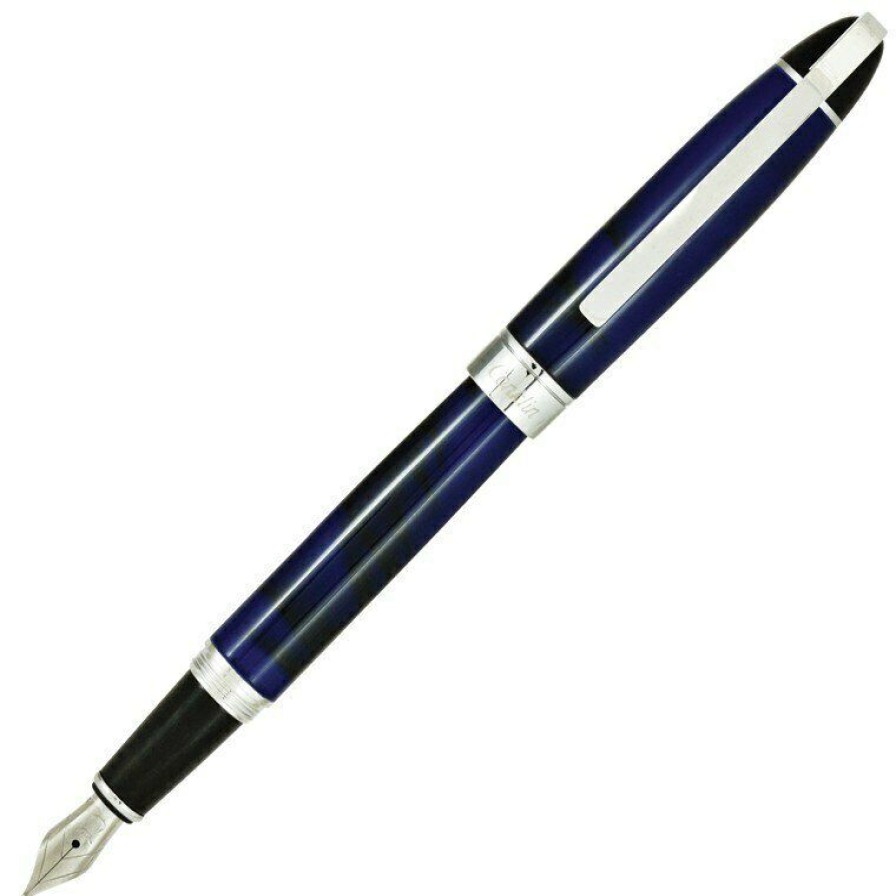 Fountain Pens * | Buy Conklin Victory Fountain Pen, Royal Blue