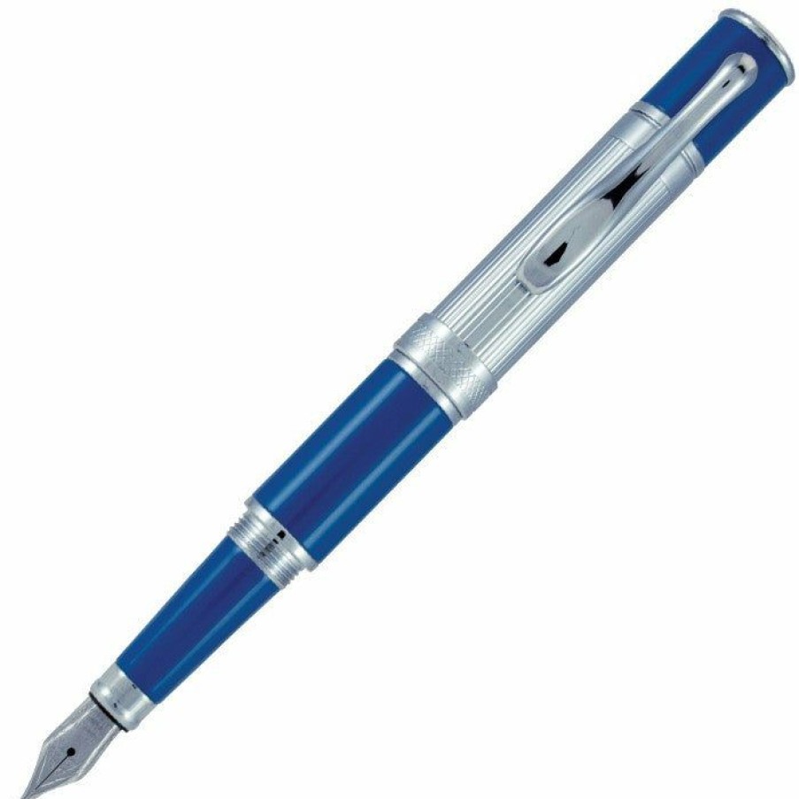 Fountain Pens * | Buy Monteverde Mini Jewelria Fountain Pen, Cobalt Blue, Medium Nib