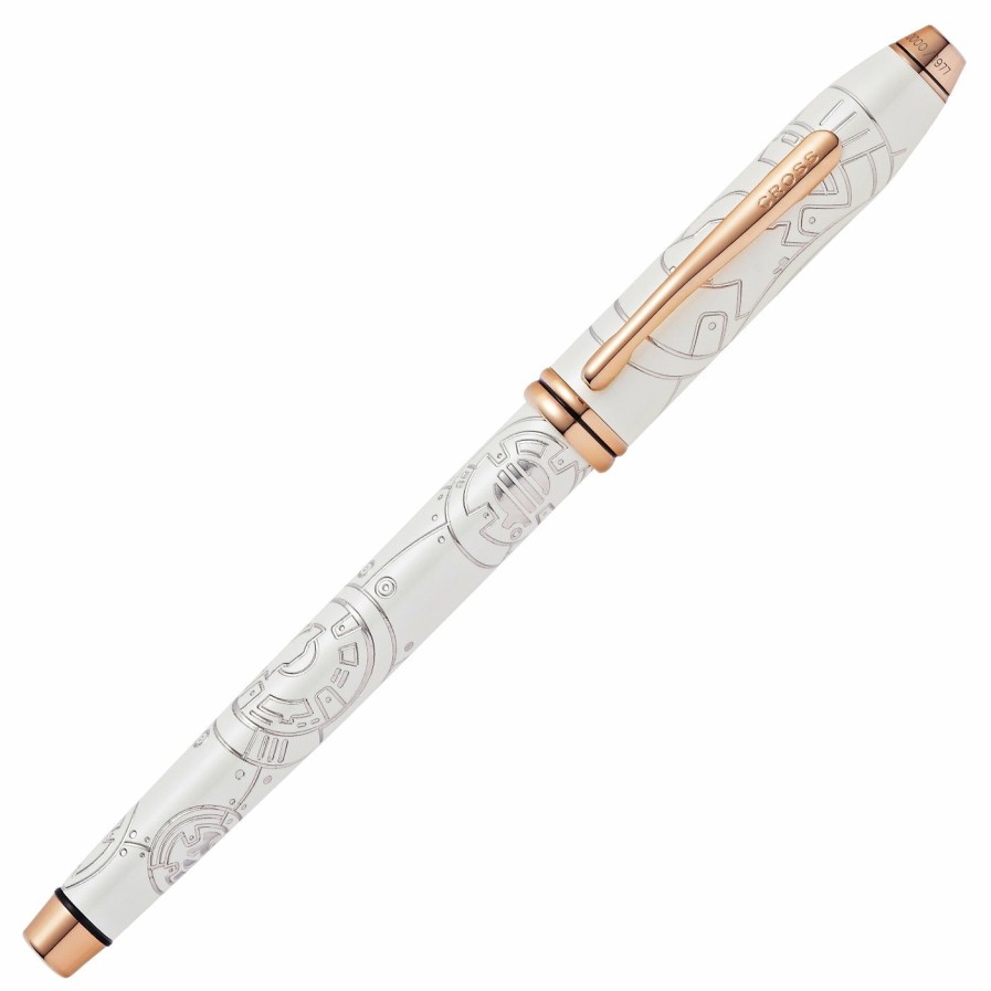 Rollerball Pens * | Brand New Cross Townsend Star Wars Rollerball Pen, Bb8, White & Gold