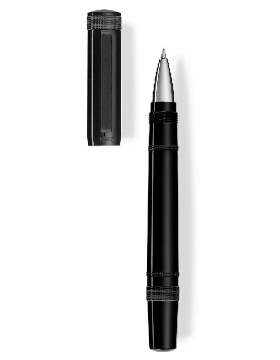 Rollerball Pens * | Brand New Tibaldi Perfecta Rich Black Rollerball Pen