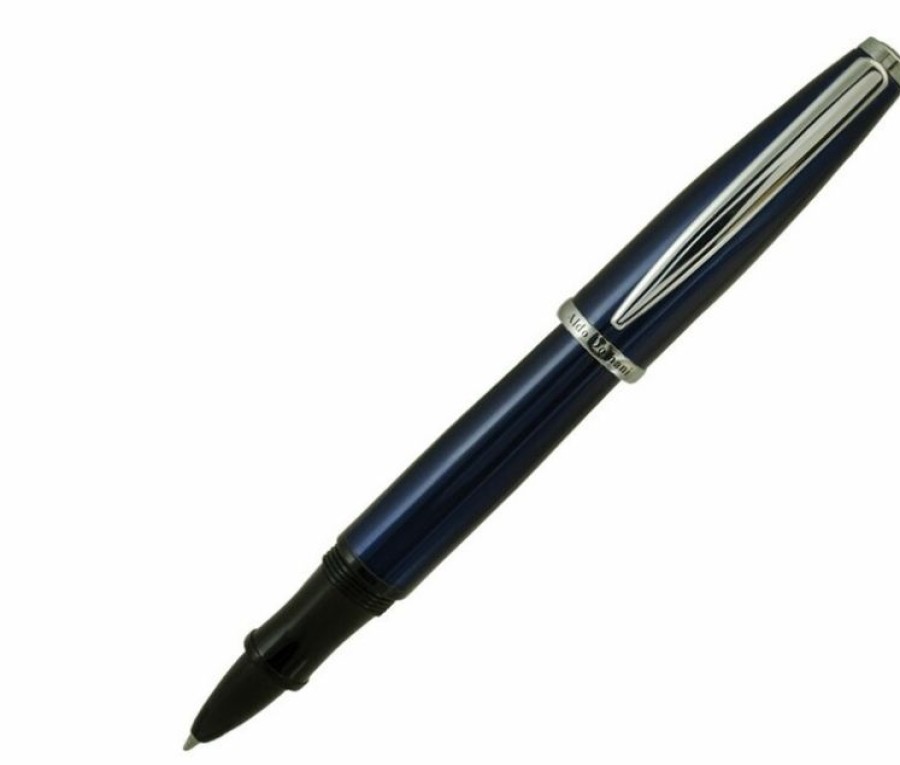 Rollerball Pens * | Best Sale Monteverde Aldo Domani Blue Lacquer Rollerball Pen