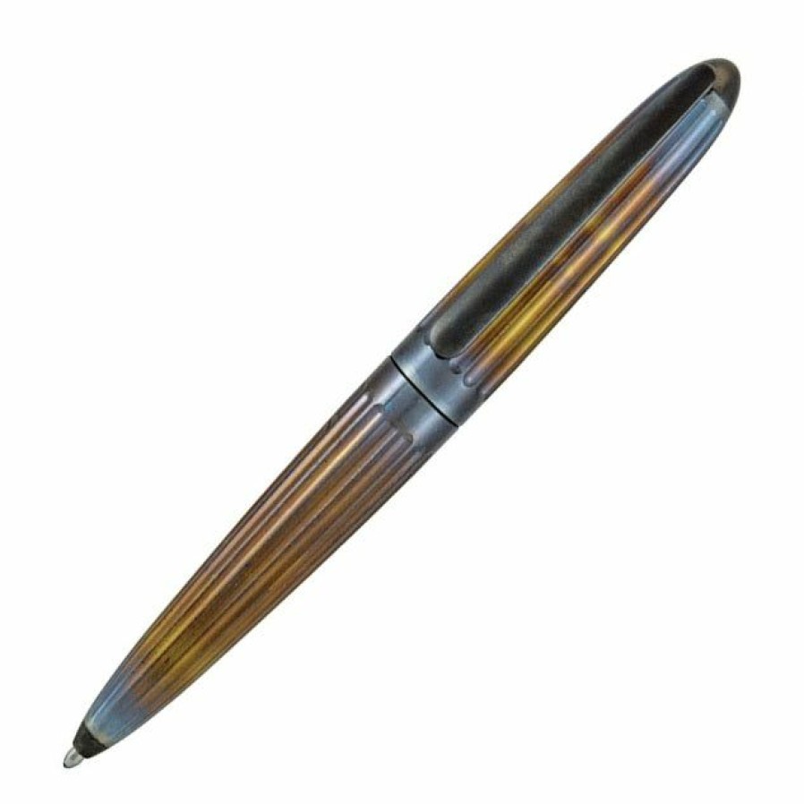 Ballpoint Pens * | Best Deal Diplomat Aero Ballpoint Pen, Torched Flame