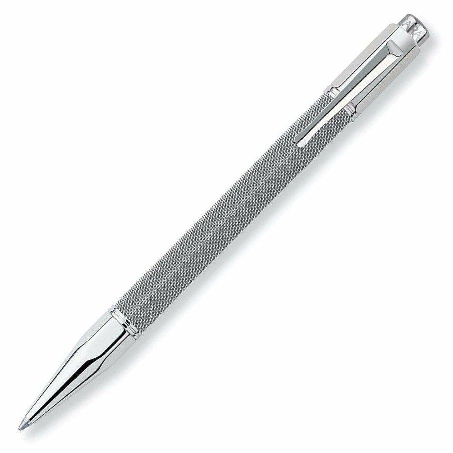 Ballpoint Pens * | Outlet Caran D'Ache Varius Ivanhoe Ballpoint Pen, Stainless Steel, #4480.014