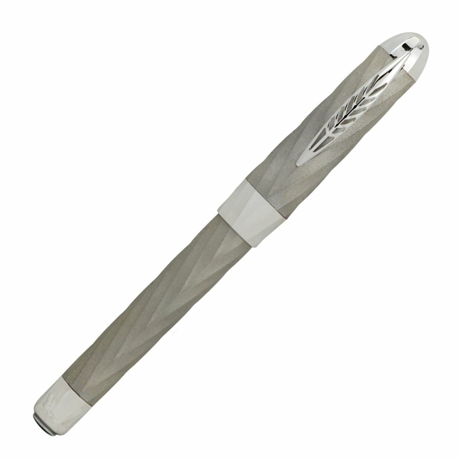 Rollerball Pens * | Coupon Pineider Jewelers Limited Edition Sterling Silver Rollerball Pen, Palladium Plated