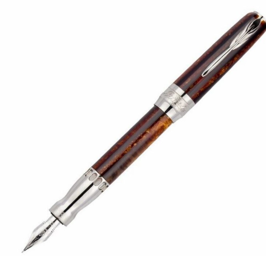 Fountain Pens * | Cheap Pineider Arco Oak Limited Edition Fountain Pen, Fine