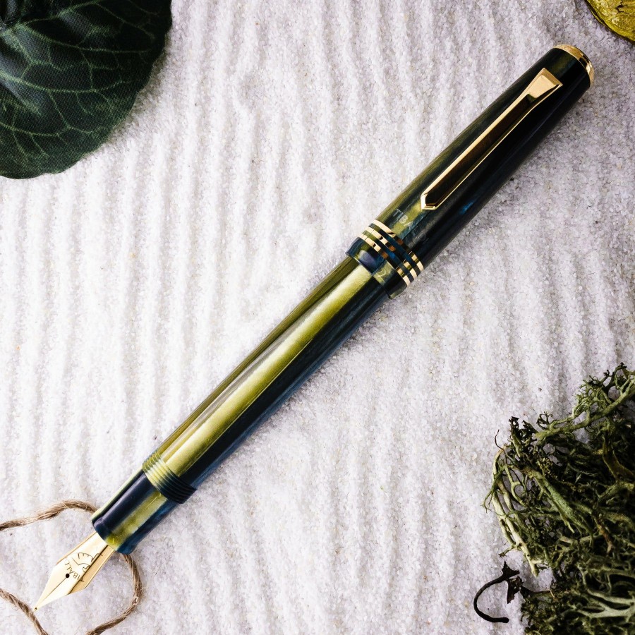 Fountain Pens * | New Tibaldi N60 Retro Zest Fountain Pen, Gold Trim