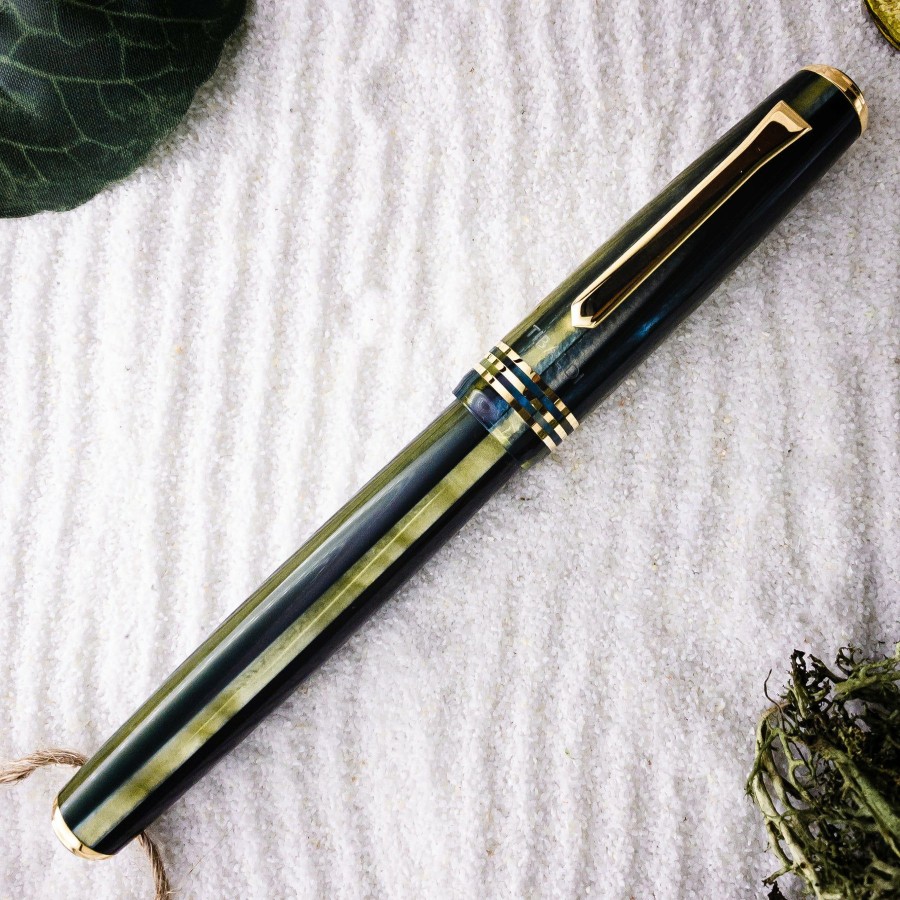 Fountain Pens * | New Tibaldi N60 Retro Zest Fountain Pen, Gold Trim