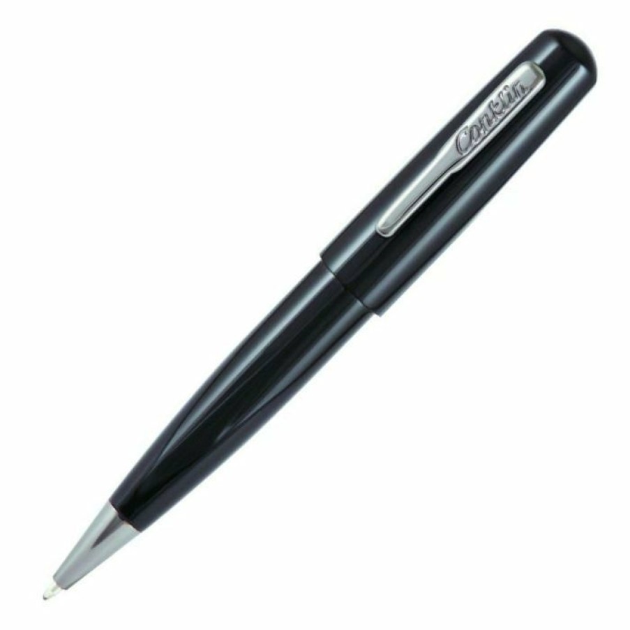 Ballpoint Pens * | Cheap Conklin All American Ballpoint Pen, Raven Black