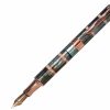 Fountain Pens * | Flash Sale Monteverde Regatta Black Mother Of Pearl Fountain Pen, Rosegold Trim