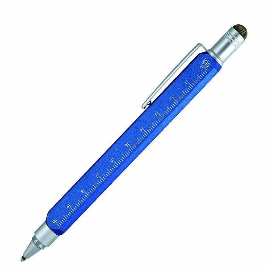 Ballpoint Pens * | Best Deal Monteverde Tool 60 Ballpoint Pen & Stylus, Ocean Blue