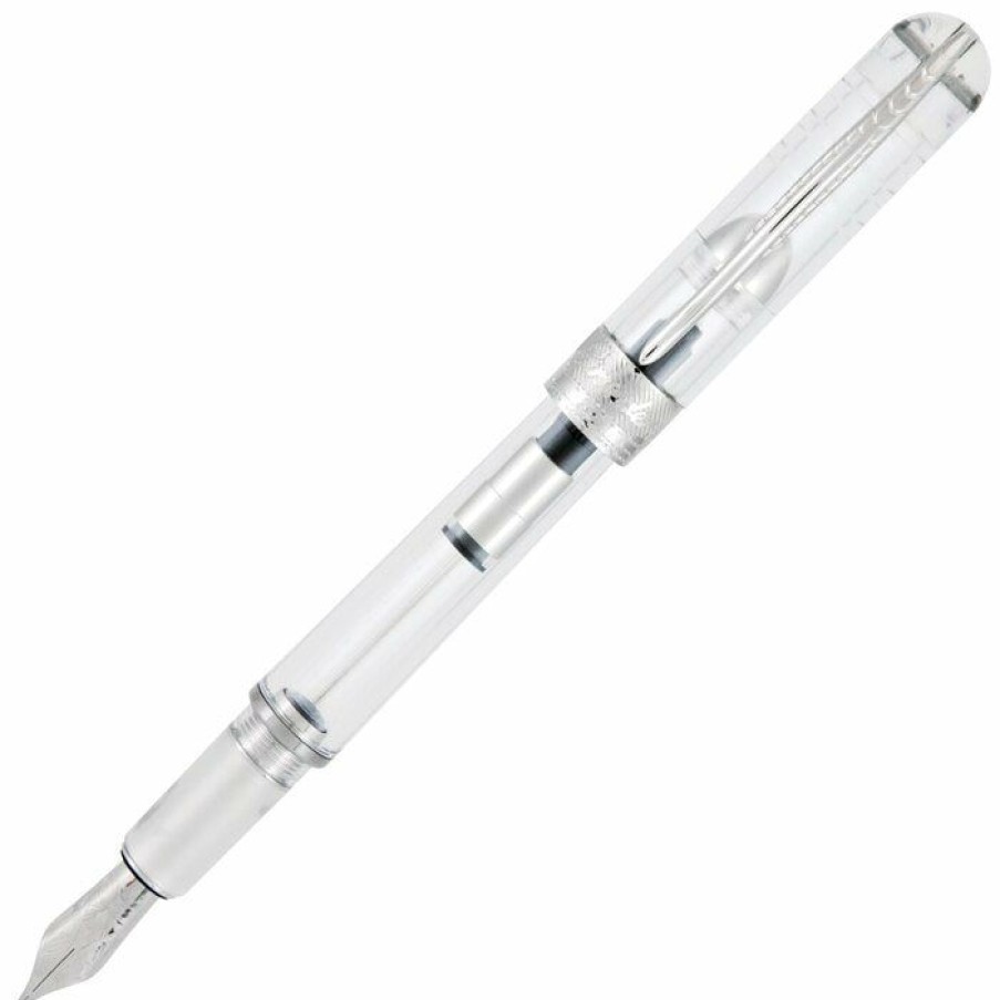 Fountain Pens * | Flash Sale Pineider Avatar Ur Demo Fountain Pen, Clear, Extra-Fine Nib