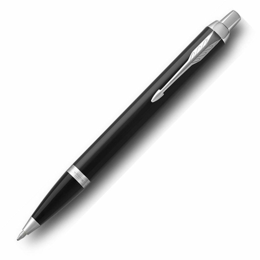 Ballpoint Pens * | Budget Parker Im Ballpoint Pen, Black & Chrome